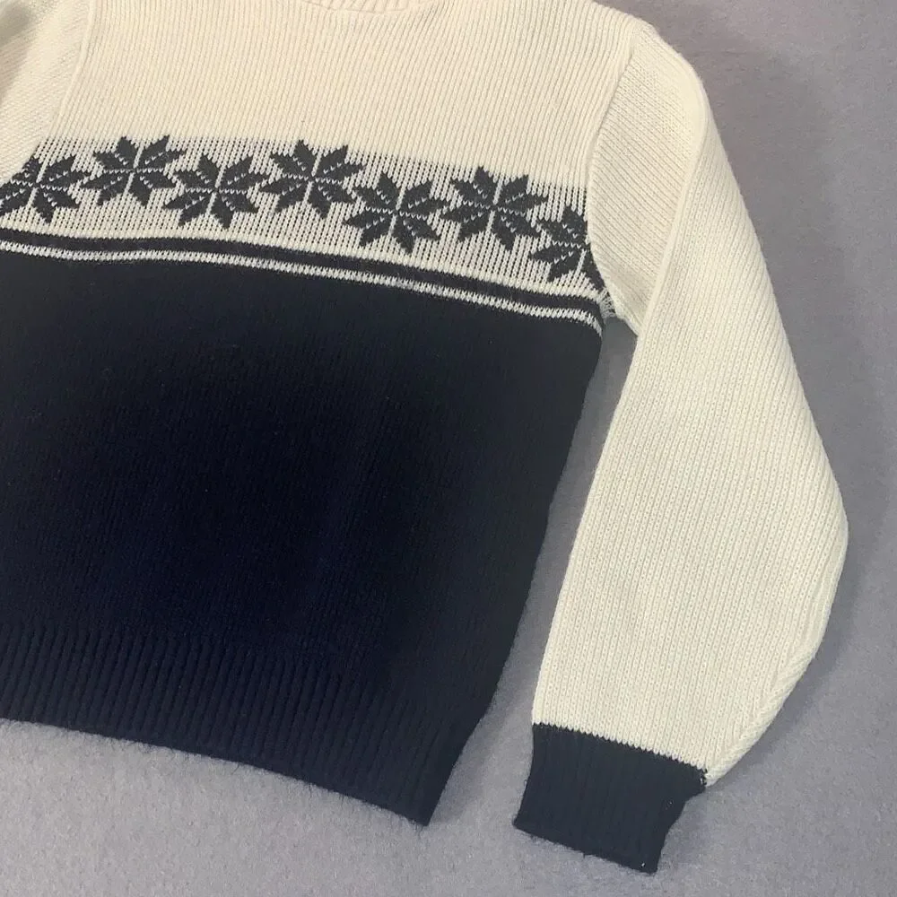 Vintage Kingsport Men’s Acrylic Sweater Size XL Cream‎ Blue